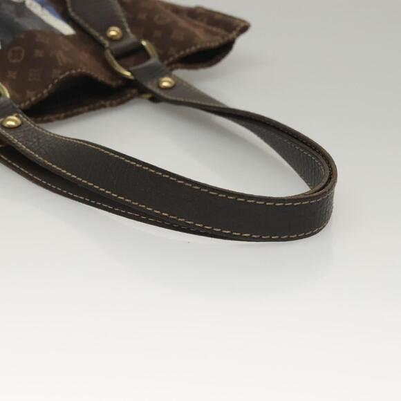 LOUIS VUITTON Monogram Mini Lin Tangier Tote Bag Brown Ebene M40023 - Picture 7 of 16